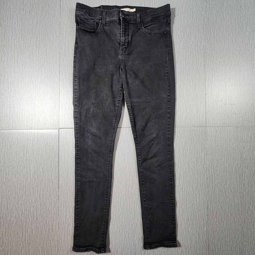 Levi's 311 Shaping Skinny Womens Jeans Size31 Black Denim Mid Rise